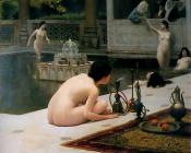 The Hookah Lighter - 让·莱昂·杰罗姆